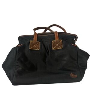 Dooney&Bourke Classic Black and Brown Tote Bag